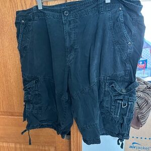 Airjacket Men's Black Cargo Shorts